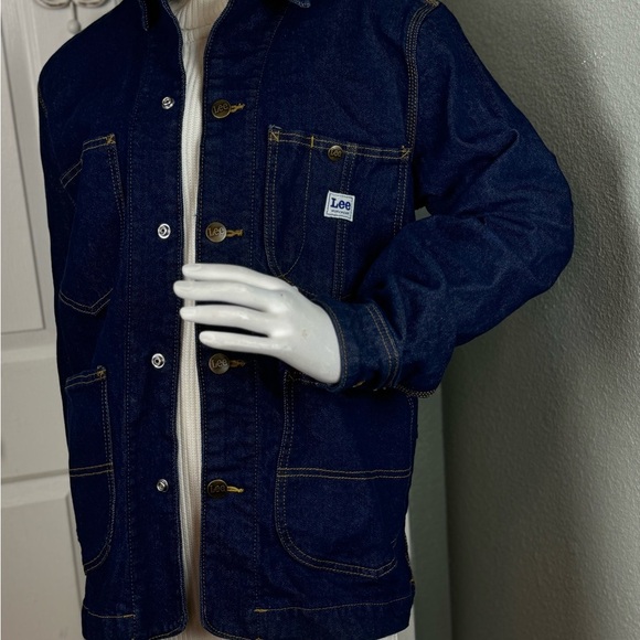 LEE 101 '70S WORKWEAR LOCO JACKET BLUE DENIM SIZE SMALL - Picture 6 of 13